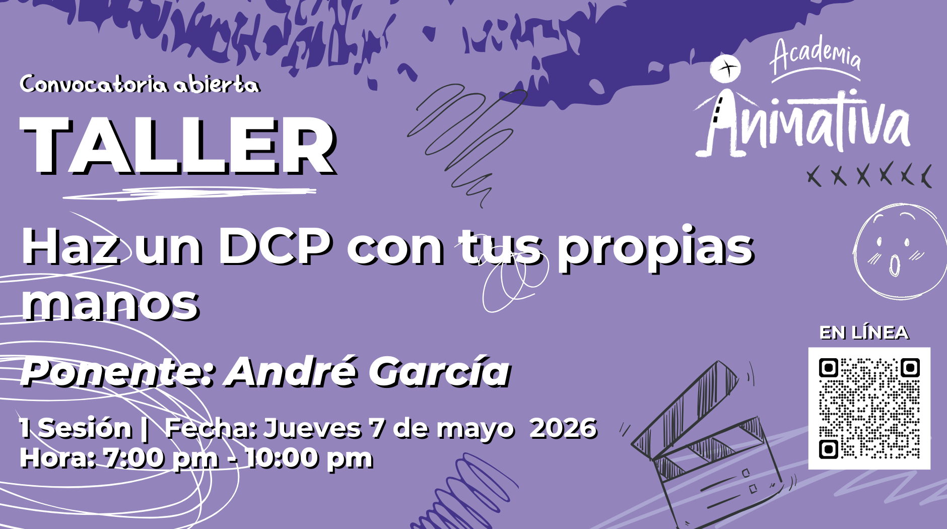 Convocatoria abierta: Taller "Crea un DCP con tus propias manos"