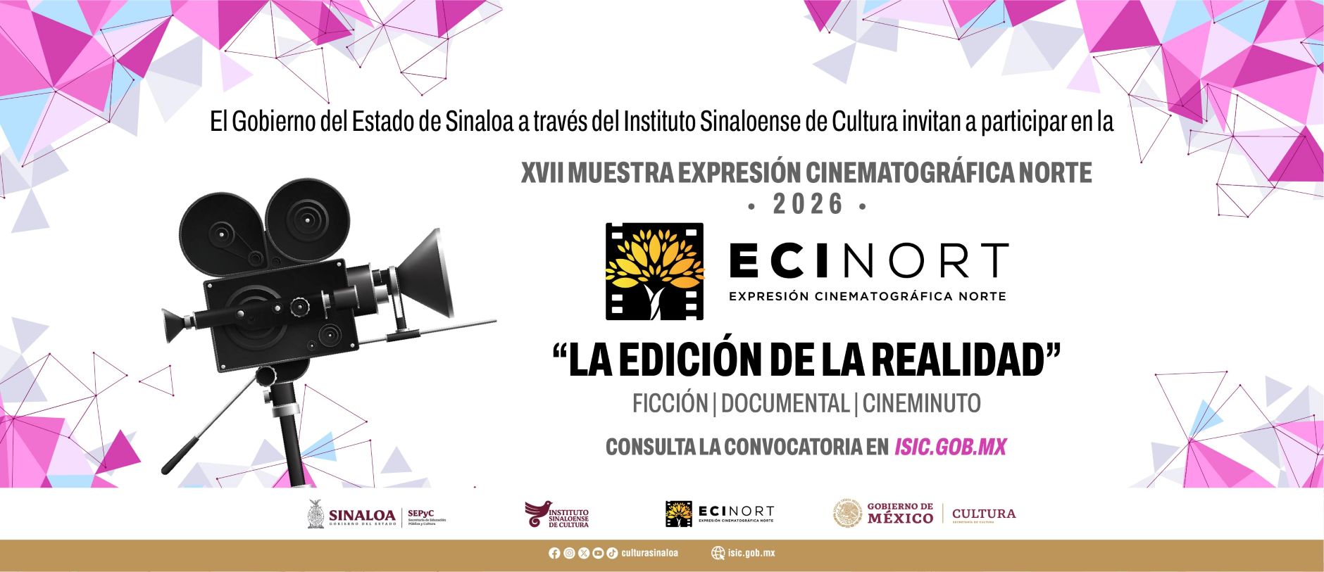 Convocatoria abierta: XVII Muestra Expresión Cinematográfica Norte (ECINORT) 2026